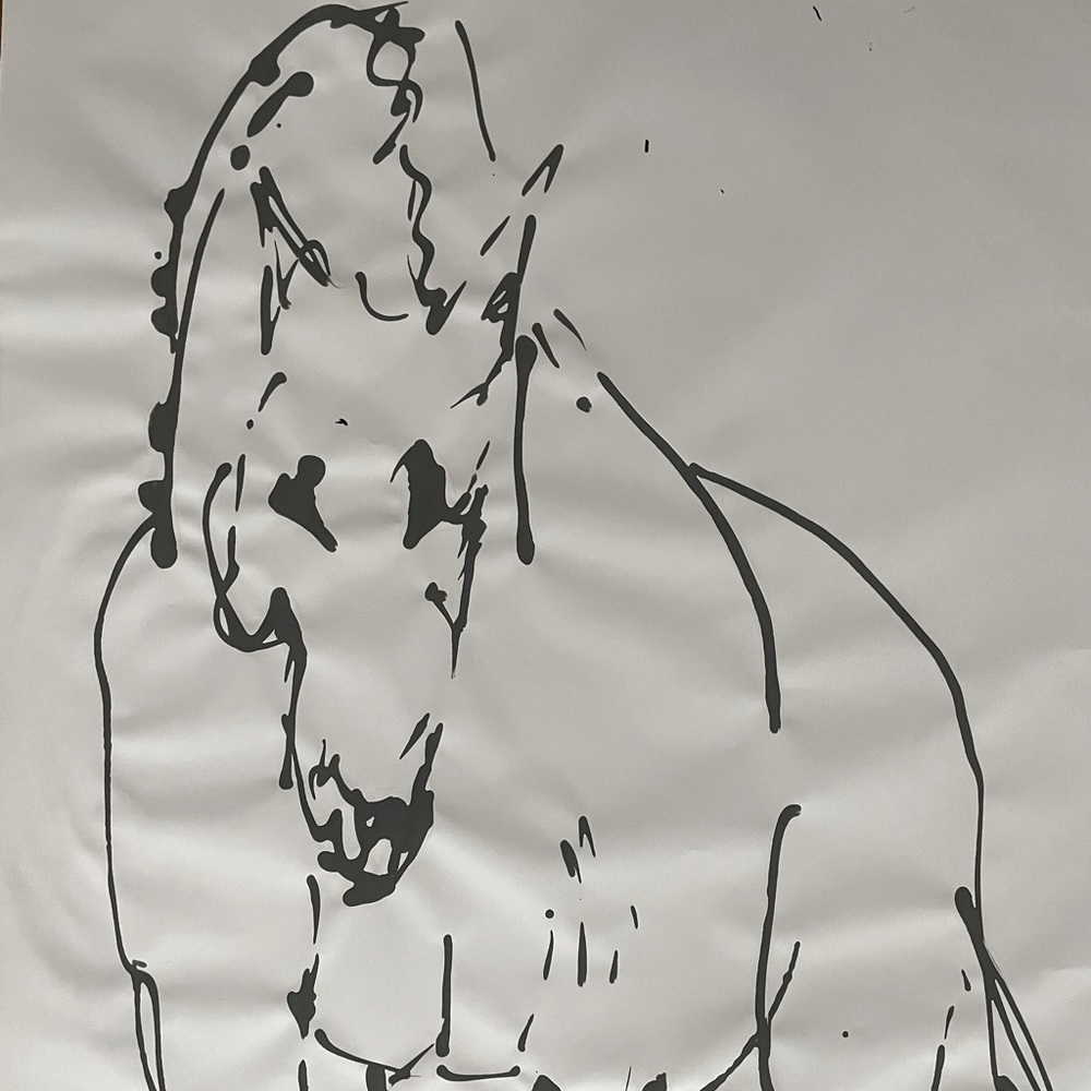 Horse painting original artwork